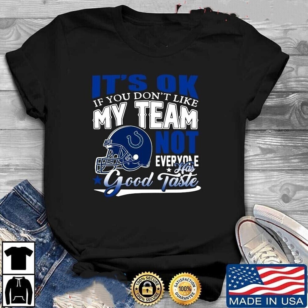 Indianapolis Colts Football Throw Lightning Graphic Fan T-Shirt
